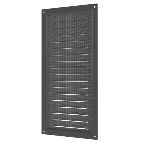 1530МЭ Gray  Решетка вентиляционная МЭ сетка 150х300 окраш.сталь Gray ERA