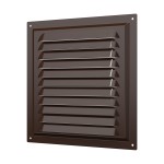 2020МЭ кор  Решетка вентиляционная МЭ сетка 200х200 окраш.сталь Brown ERA