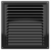 2525МЭ Black  Решетка вентиляционная МЭ сетка 250х250 окраш.сталь Black ERA