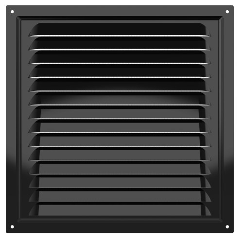 2525МЭ Black  Решетка вентиляционная МЭ сетка 250х250 окраш.сталь Black ERA