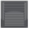 2525МЭ Gray  Решетка вентиляционная МЭ сетка 250х250 окраш.сталь Gray ERA