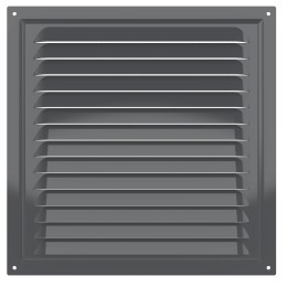 2525МЭ Gray  Решетка вентиляционная МЭ сетка 250х250 окраш.сталь Gray ERA