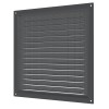 2525МЭ Gray  Решетка вентиляционная МЭ сетка 250х250 окраш.сталь Gray ERA