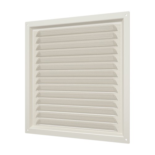 2525МЭ Ivory  Решетка вентиляционная МЭ сетка 250х250 окраш.сталь Ivory ERA