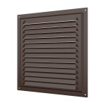 2525МЭ, коричневый Решетка вентиляционная МЭ сетка 250х250 окраш.сталь Brown ERA