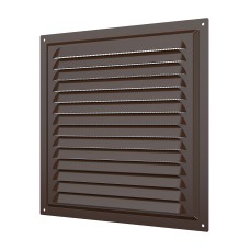 2525МЭ кор  Решетка вентиляционная МЭ сетка 250х250 окраш.сталь Brown ERA
