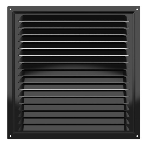 3030МЭ Black  Решетка вентиляционная МЭ сетка 300х300 окраш.сталь Black ERA