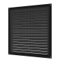 3030МЭ Black  Решетка вентиляционная МЭ сетка 300х300 окраш.сталь Black ERA
