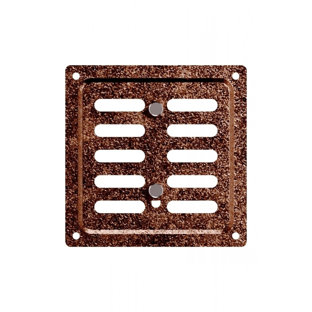 1010MER Antique copper  Решетка вентиляционная MER регулируемая 100x100 окраш.сталь Antique copper ER