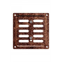 1010MER Antique copper  Решетка вентиляционная MER регулируемая 100x100 окраш.сталь Antique copper ER
