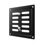 1515MER Black  Решетка вентиляционная MER регулируемая 150x150 окраш.сталь Black ERA