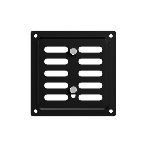 1515MER Black  Решетка вентиляционная MER регулируемая 150x150 окраш.сталь Black ERA