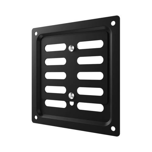 1515MER Black  Решетка вентиляционная MER регулируемая 150x150 окраш.сталь Black ERA