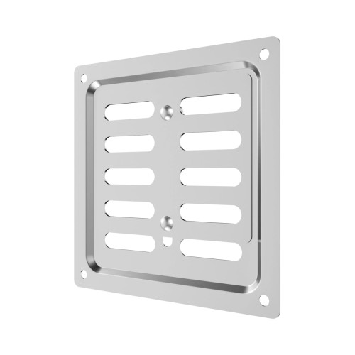 1515MER Chrome  Решетка вентиляционная MER регулируемая 150x150 окраш.сталь Chrome ERA