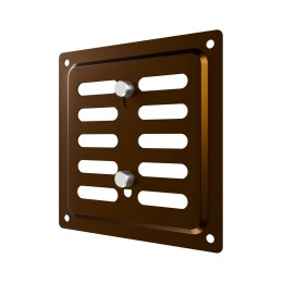 1515MER Metallic brown  Решетка вентиляционная MER регулируемая 150x150 окраш.сталь Metallic brown ERA