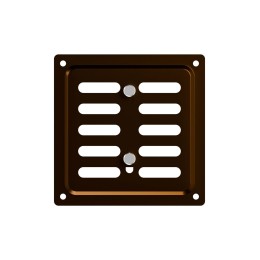1515MER Metallic brown  Решетка вентиляционная MER регулируемая 150x150 окраш.сталь Metallic brown ERA