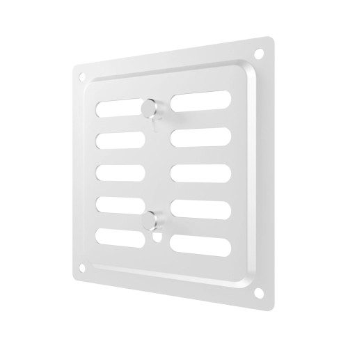 1717MER White Решетка вентиляционная MER регулируемая 175х175 окраш.сталь White ERA