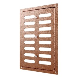 1724MER Antique copper  Решетка вентиляционная MER регулируемая 170х240 окраш.сталь Antique copper ERA