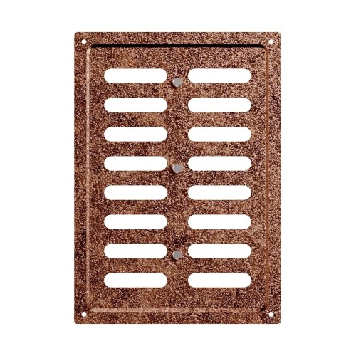 1724MER Antique copper  Решетка вентиляционная MER регулируемая 170х240 окраш.сталь Antique copper ERA