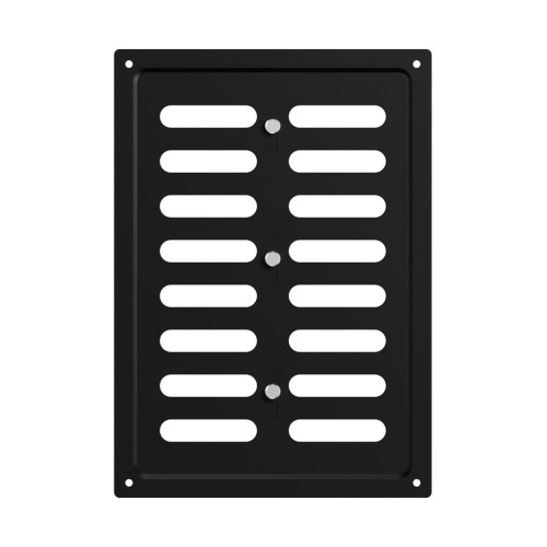 1724MER Black  Решетка вентиляционная MER регулируемая 170х240 окраш.сталь Black ERA