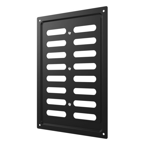 1724MER Black  Решетка вентиляционная MER регулируемая 170х240 окраш.сталь Black ERA