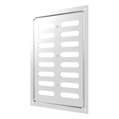 1724MER Chrome  Решетка вентиляционная MER регулируемая 170х240 окраш.сталь Chrome ERA