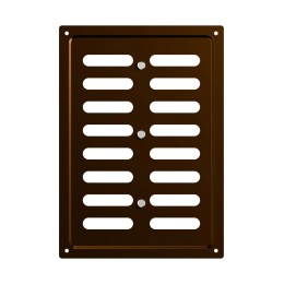 1724MER Metallic brown  Решетка вентиляционная MER регулируемая 170х240 окраш.сталь Metallic brown ERA