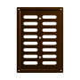 1724MER Metallic brown  Решетка вентиляционная MER регулируемая 170х240 окраш.сталь Metallic brown ERA