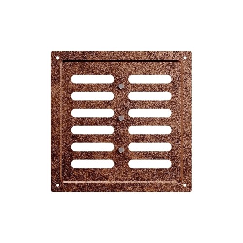 2020MER Antique copper  Решетка вентиляционная MER регулируемая 200х200 окраш.сталь Antique copper ERA