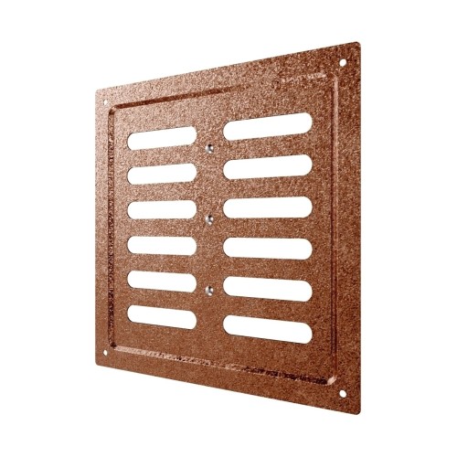 2020MER Antique copper  Решетка вентиляционная MER регулируемая 200х200 окраш.сталь Antique copper ERA