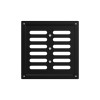 2020MER Black  Решетка вентиляционная MER регулируемая 200х200 окраш.сталь Black ERA