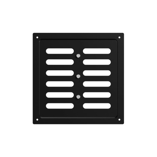 2020MER Black  Решетка вентиляционная MER регулируемая 200х200 окраш.сталь Black ERA
