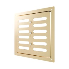2020MER Gold  Решетка вентиляционная MER регулируемая 200х200 окраш.сталь Gold ERA