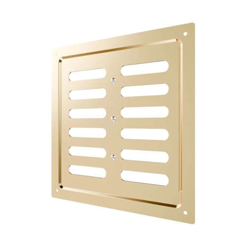 2020MER Gold  Решетка вентиляционная MER регулируемая 200х200 окраш.сталь Gold ERA