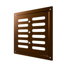 2020MER Metallic brown  Решетка вентиляционная MER регулируемая 200х200 окраш.сталь Metallic brown ERA