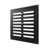 2525MER Black  Решетка вентиляционная MER регулируемая 250х250 окраш.сталь Black ERA
