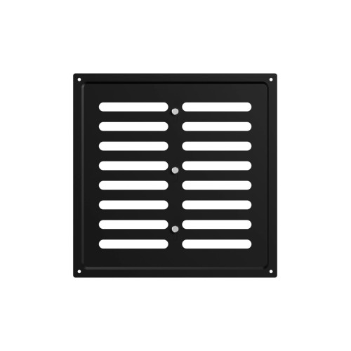 2525MER Black  Решетка вентиляционная MER регулируемая 250х250 окраш.сталь Black ERA