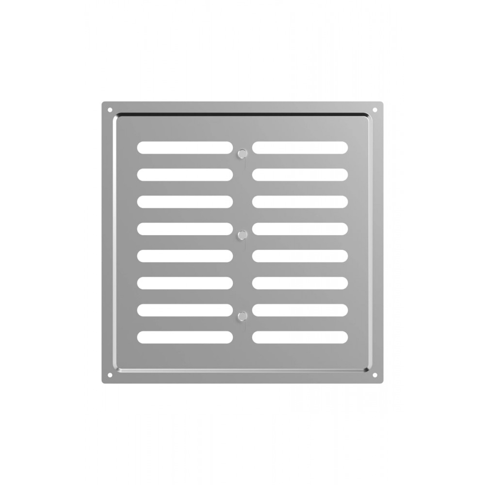 2525MER Chrome  Решетка вентиляционная MER регулируемая 250х250 окраш.сталь Chrome ERA
