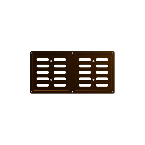 Решетка вентиляционная MER регулируемая 300х200 окраш.сталь Metallic brown ERA