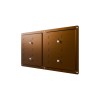 Решетка вентиляционная MER регулируемая 300х200 окраш.сталь Metallic brown ERA