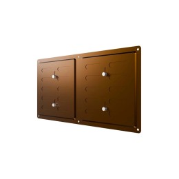 Решетка вентиляционная MER регулируемая 200х150 оцинк.сталь Metallic brown ERA