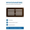 Решетка вентиляционная МЕР-В регулируемая 200х100 окраш.сталь коричневый ERA