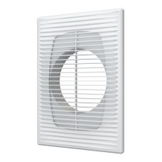 1825П12Ф  Решетка вентиляционная ПФ фланец D125 разъемная 183х253 пластик ERA