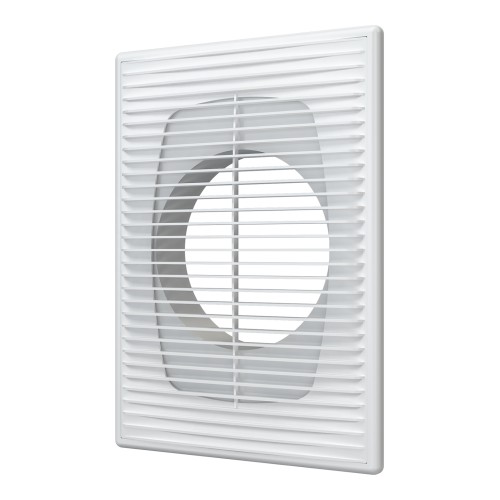 1825П12Ф  Решетка вентиляционная ПФ фланец D125 разъемная 183х253 пластик ERA