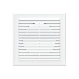 1515R10F  Решетка вентиляционная RF. фланец D100 разъемная 150x150 пластик ERA