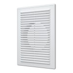 1825R12F  Решетка вентиляционная RF. фланец D125 разъемная 183х253 пластик ERA