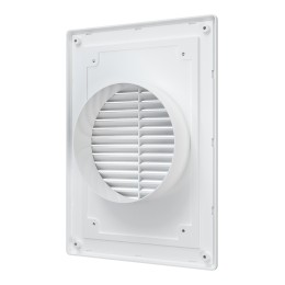 1825R12F  Решетка вентиляционная RF. фланец D125 разъемная 183х253 пластик ERA