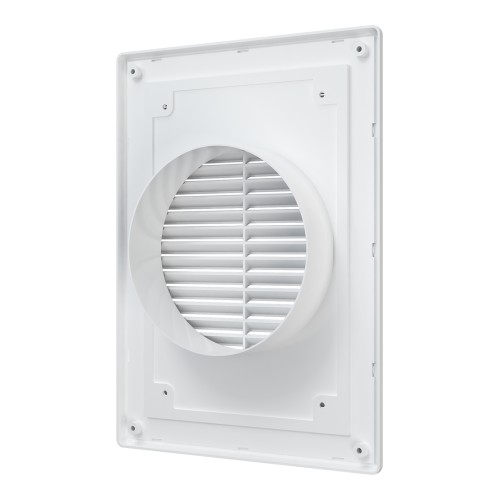 1825R12F  Решетка вентиляционная RF. фланец D125 разъемная 183х253 пластик ERA