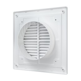 2121R12F  Решетка вентиляционная RF. фланец D125 разъемная 209х209 пластик ERA