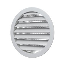 12,5РКМ  Решетка вентиляционная РКМ фланец D125 сетка D150 алюминий ERASTREETLINE